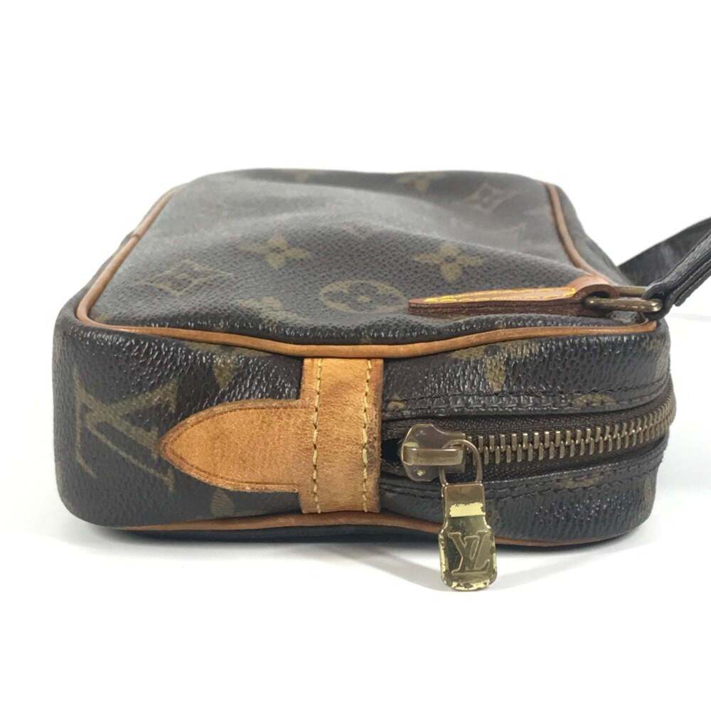 LOUIS VUITTON Authentic Brown Monogram Canvas Pochette Shoulder Bag - Picture 4 of 15